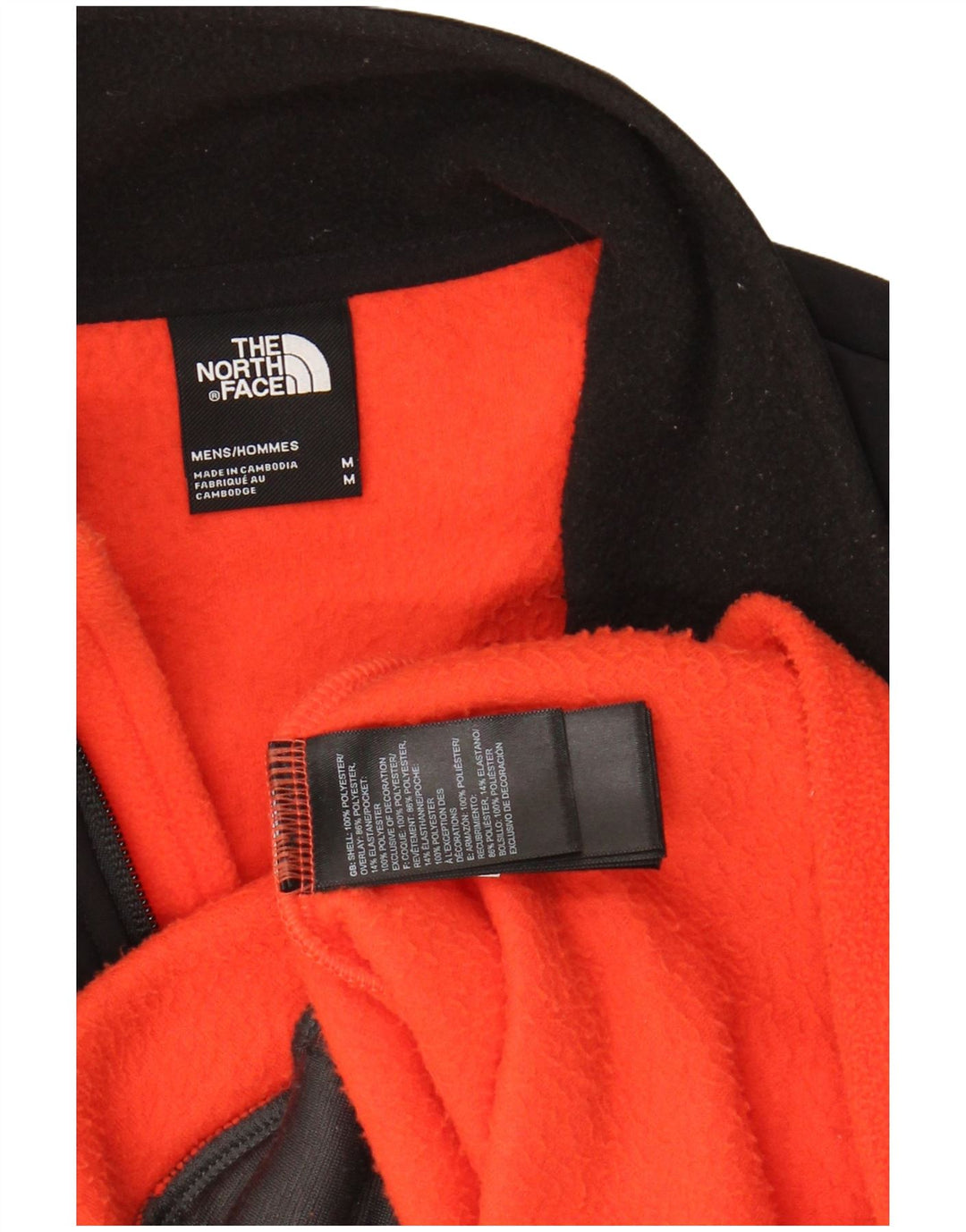 THE NORTH FACE Giacca in pile da uomo UK 38 Colore arancione medio