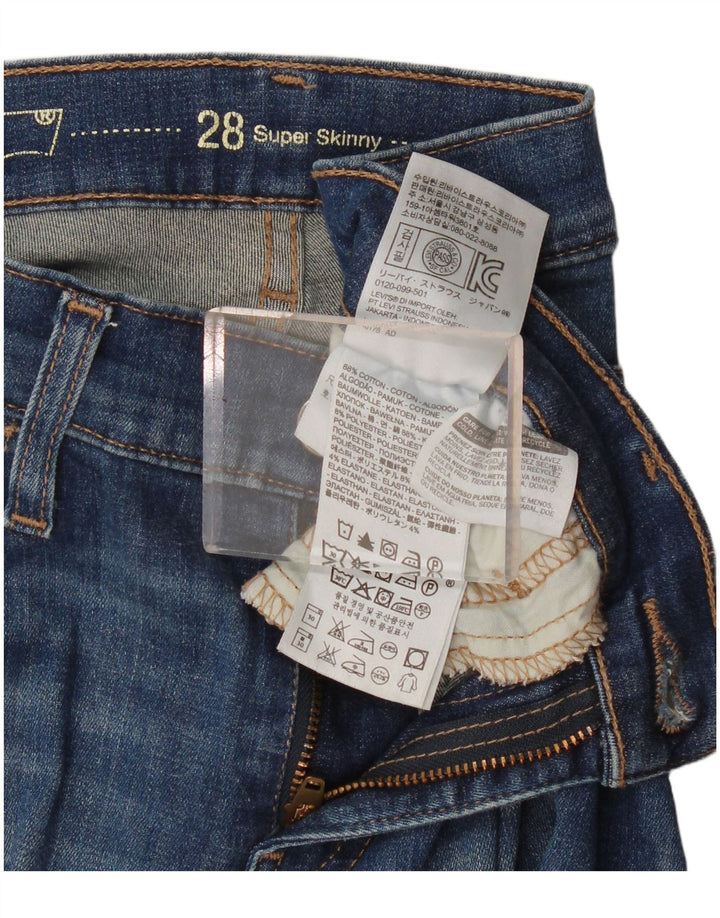 Jeans super skinny da donna Levi's W28 L31 cotone blu