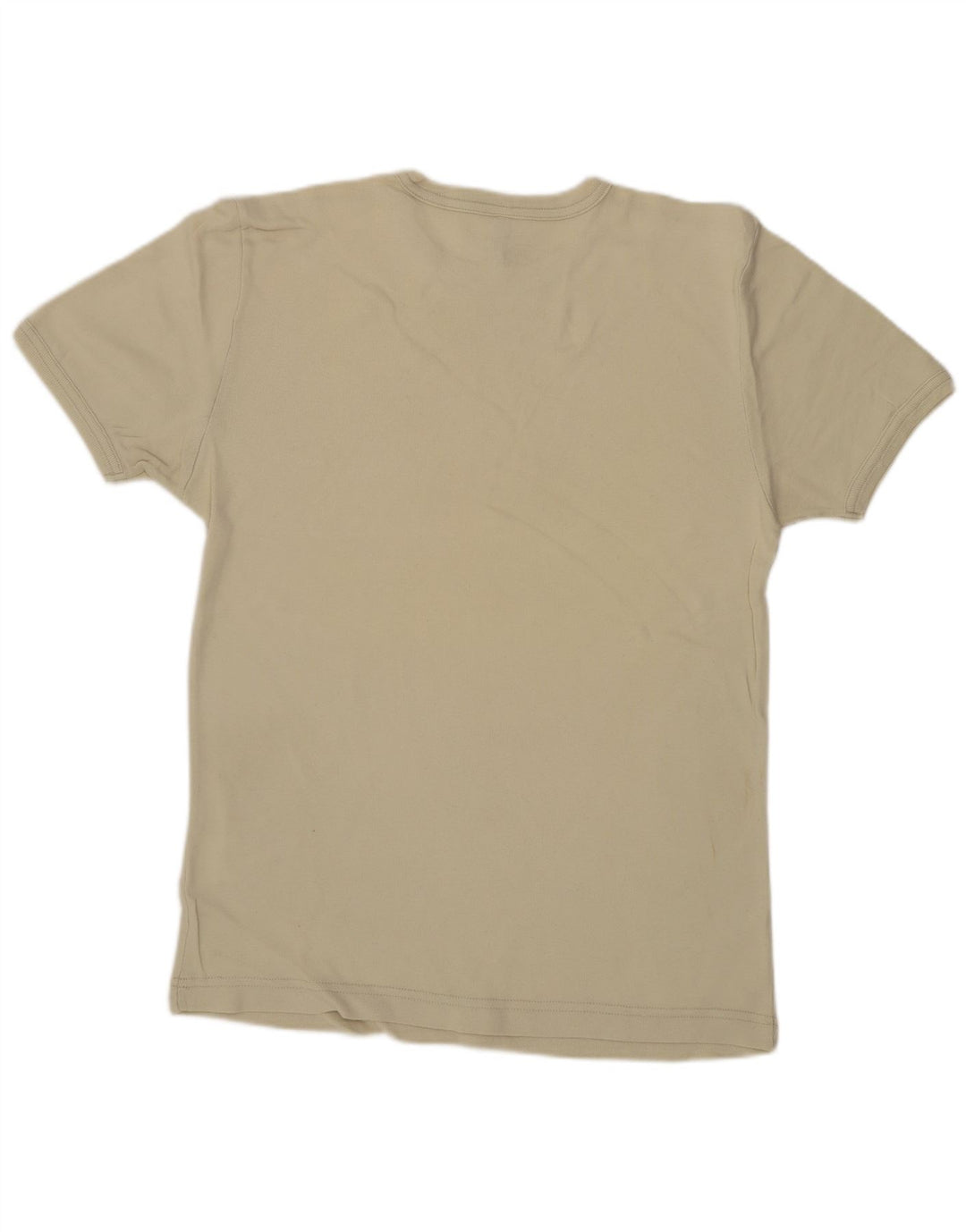 Maglietta da donna Lee Top UK 14 grande in cotone beige