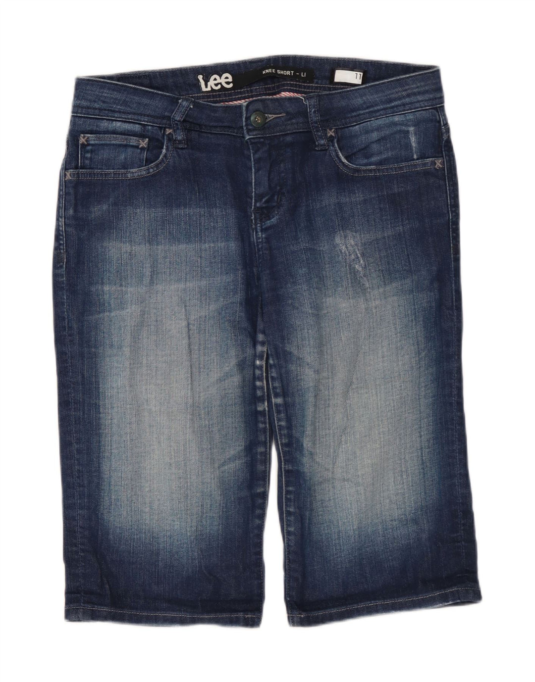Pantaloncini di jeans da donna LEE US 11 Large W30 in cotone blu