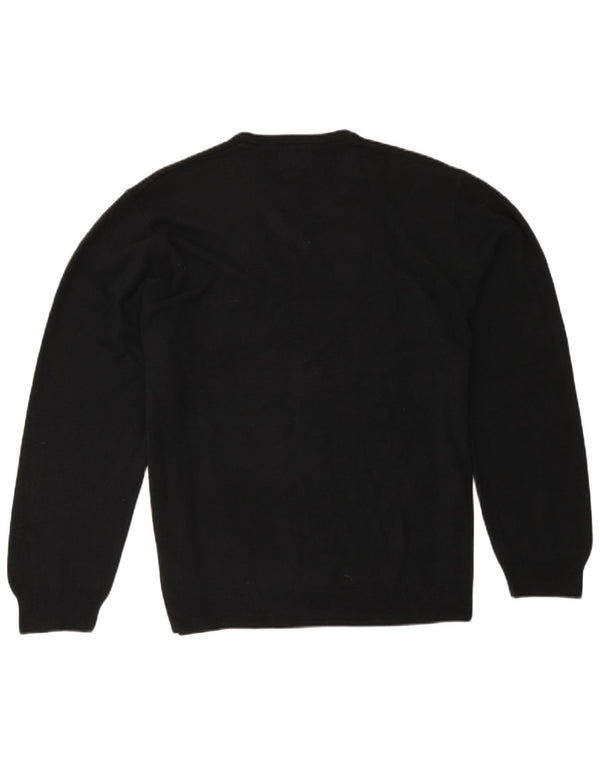 Maglione da uomo Marks & Spencer vestibilità regolare con scollo a V 2XL acrilico nero
