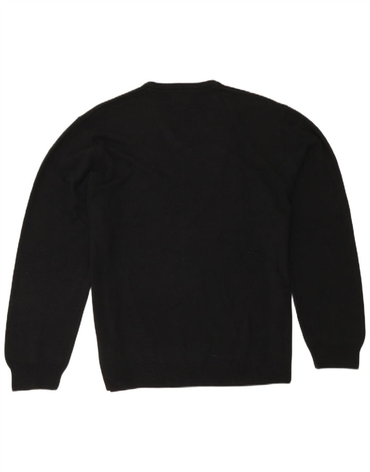 Maglione da uomo Marks & Spencer vestibilità regolare con scollo a V 2XL acrilico nero