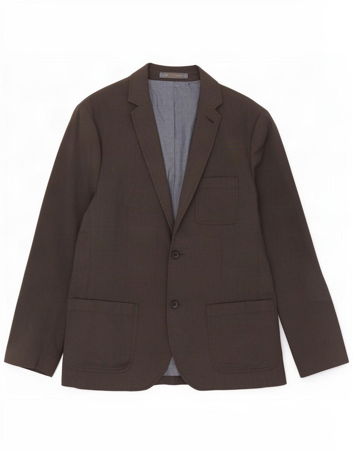 Giacca blazer da uomo a 2 bottoni Gap UK 38 Cotone grigio medio