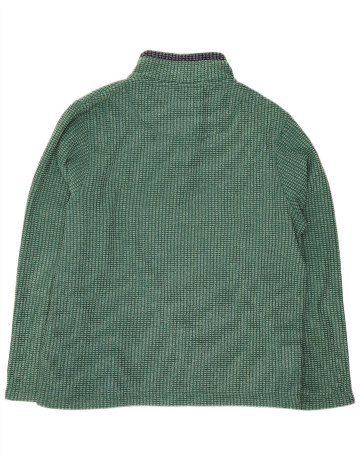Maglione in pile da uomo con collo con zip Weird Fish XL verde poliestere