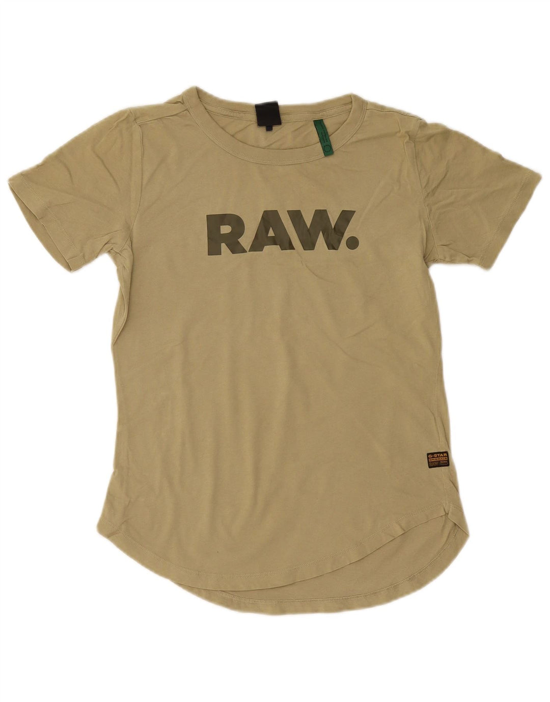 T-shirt grafica da donna G-STAR Top UK 12 cotone kaki medio