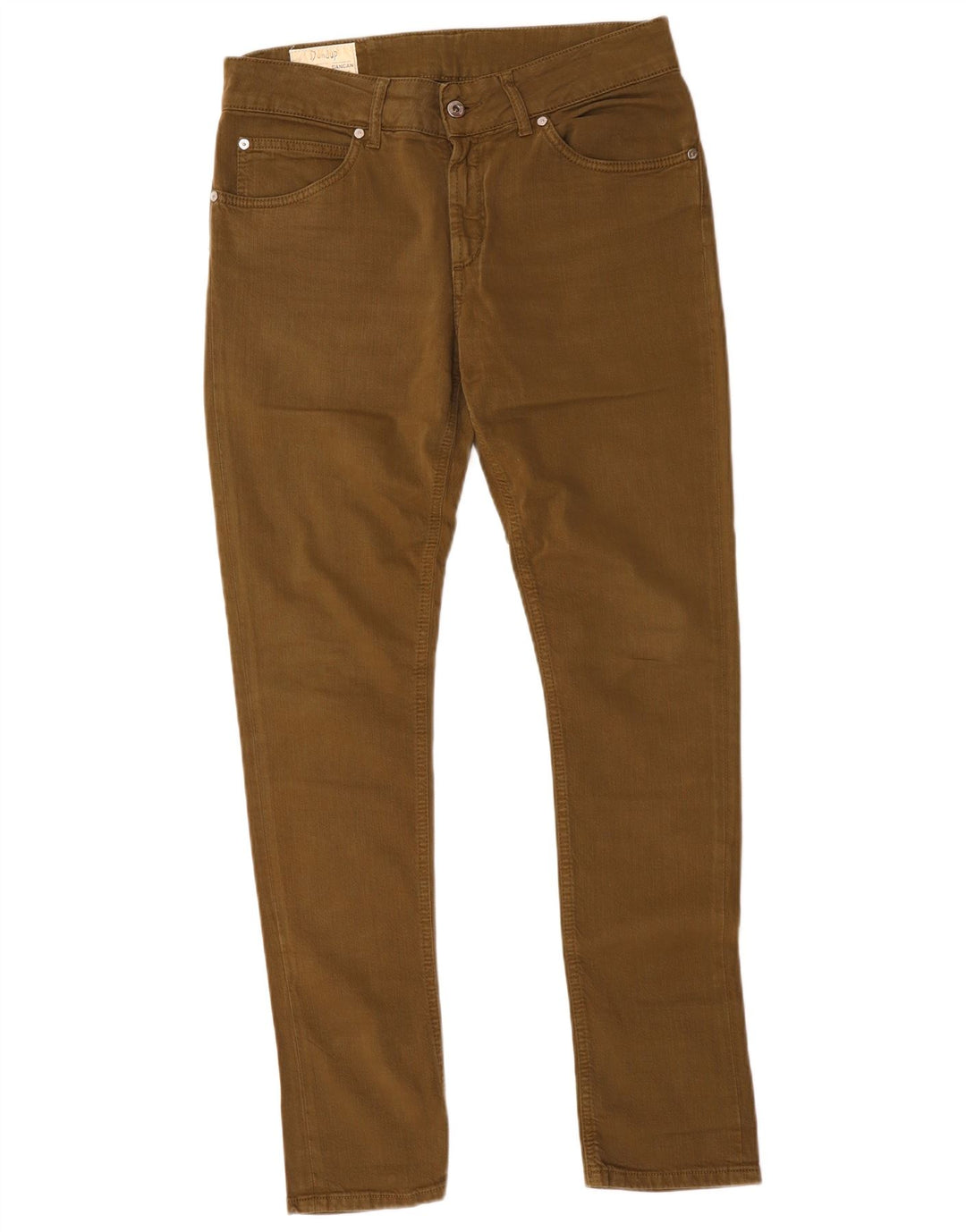 Jeans slim vintage da donna W32 L31 in cotone marrone