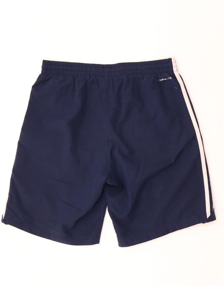 Pantaloncini sportivi ADIDAS Climalite da uomo piccoli in poliestere blu navy