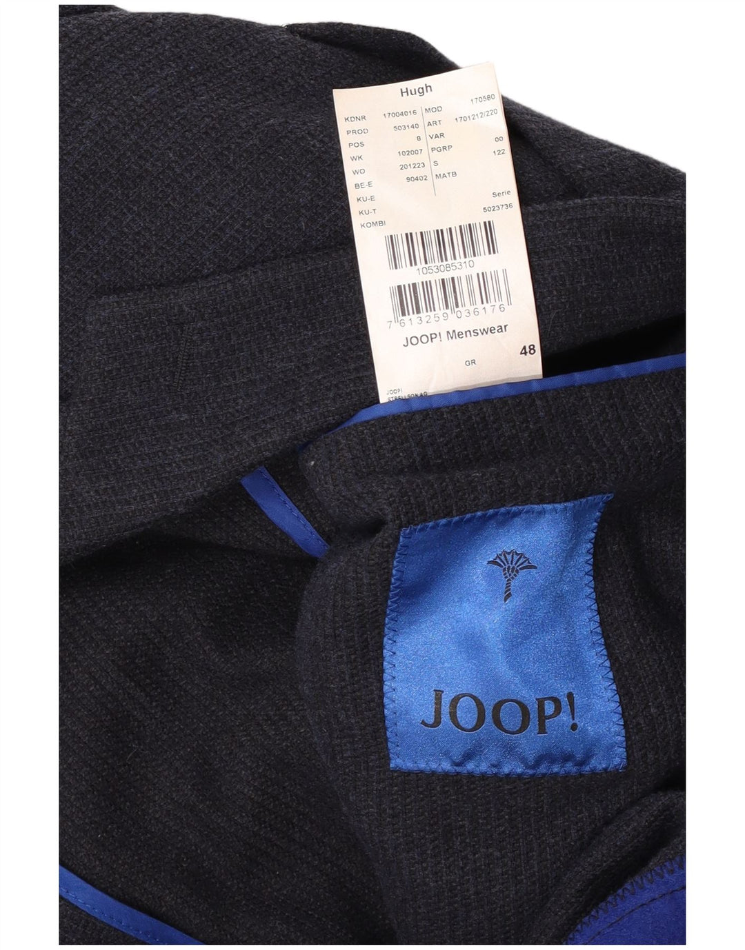 Giacca blazer da uomo a 2 bottoni Joop IT 48 cotone blu navy medio