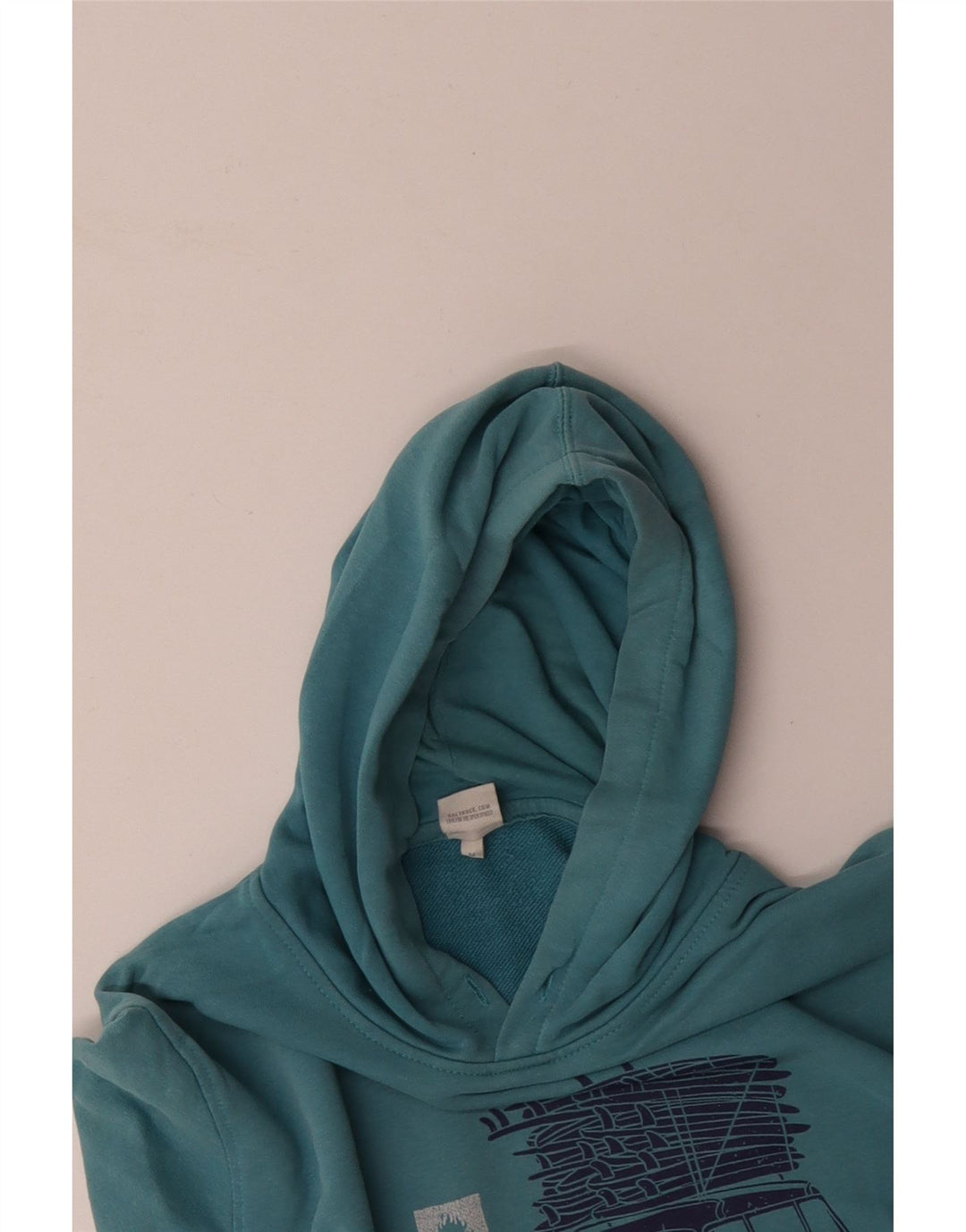 SALTROCK Maglione con cappuccio grafico da uomo in cotone blu medio