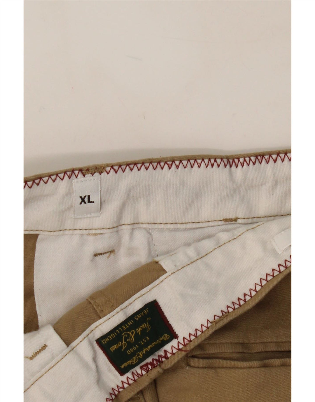 JACK & JONES Mens Chino Shorts XL W38  Beige Cotton Vintage Jack & Jones and Second-Hand Jack & Jones from Messina Hembry 