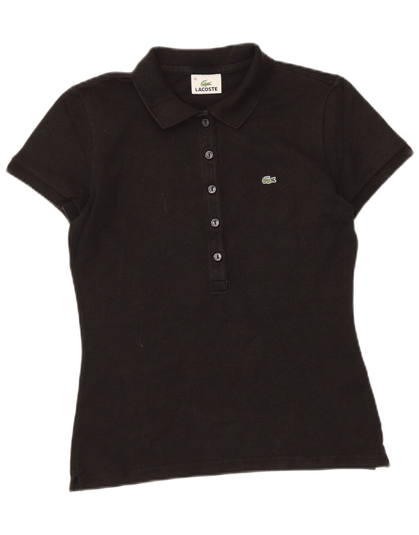 Polo da donna Lacoste taglia 38 media in cotone nero