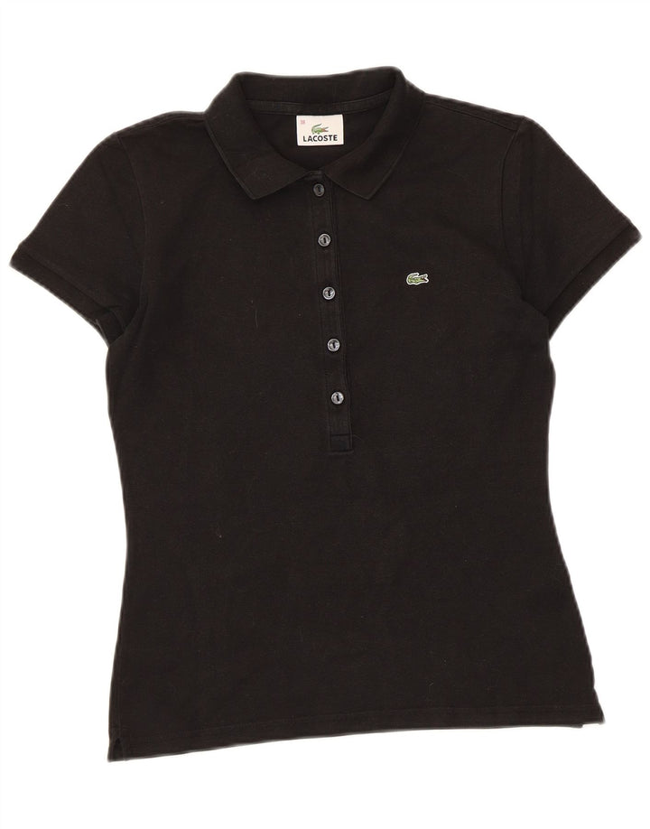 Polo da donna Lacoste taglia 38 media in cotone nero