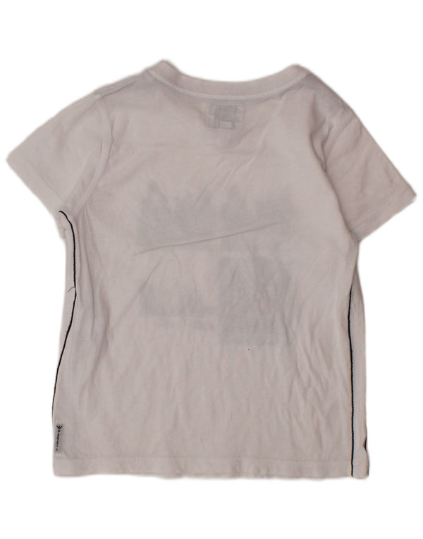 ARMANI JUNIOR T-shirt grafica per neonato 18-24 mesi in cotone bianco