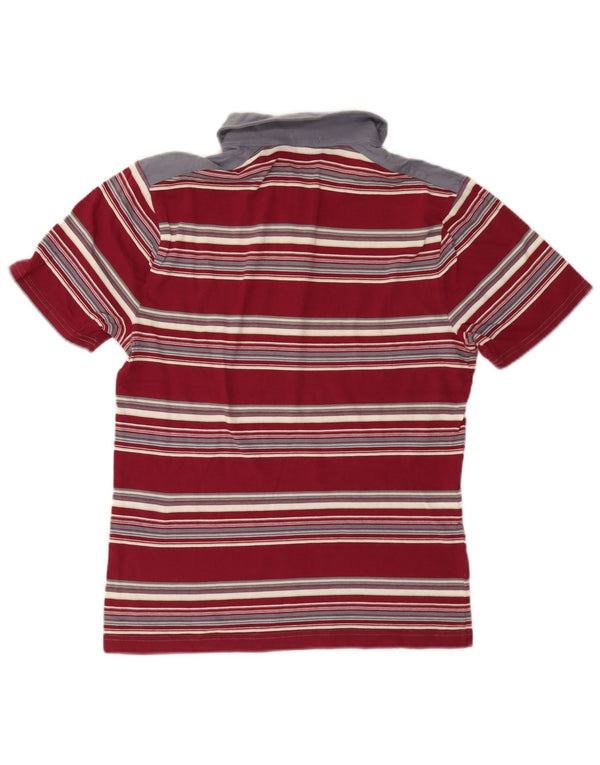 Polo da uomo Penguin Heritage slim fit a righe bordeaux medie