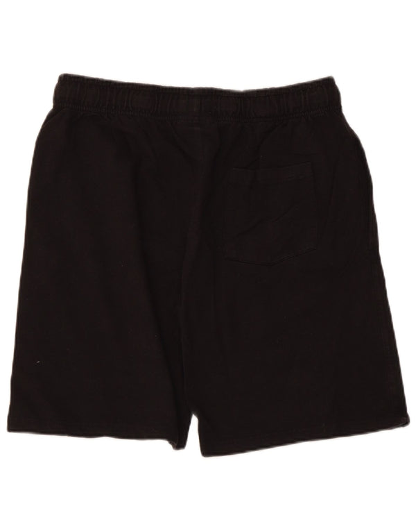 Pantaloncini sportivi da uomo Lotto grandi in cotone nero