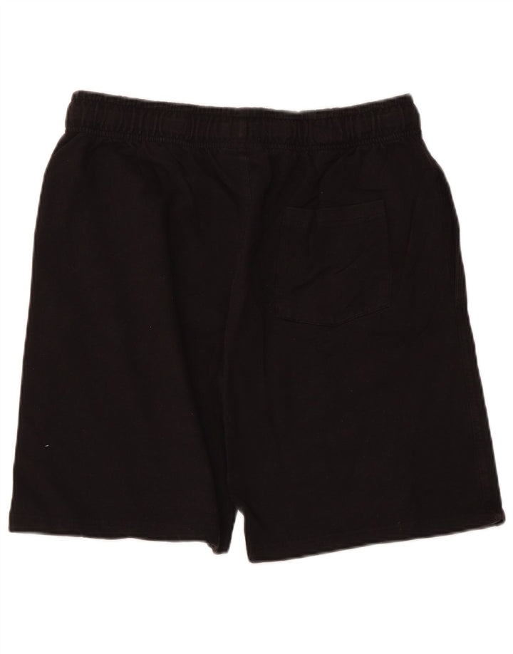 Pantaloncini sportivi da uomo Lotto grandi in cotone nero