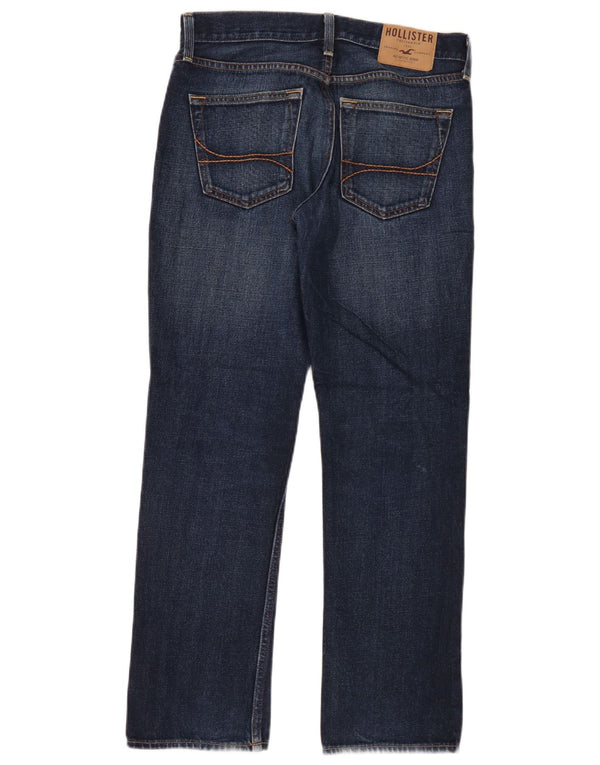 Jeans dritti da uomo Hollister W30 L30 in cotone blu navy