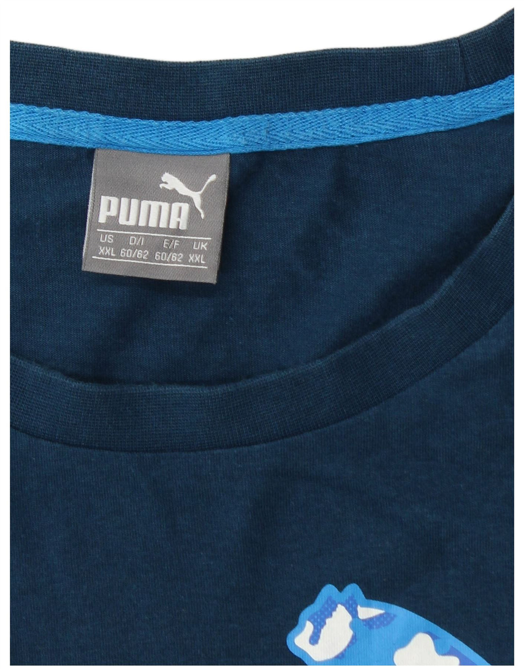 Maglietta grafica da uomo PUMA Top 2XL Blu navy