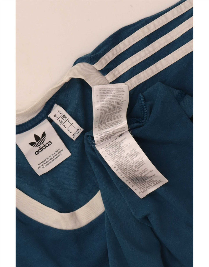 Maglietta Adidas da uomo Top Large in cotone blu