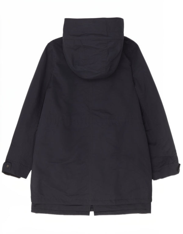 Giacca Parka Sherpa con cappuccio da donna Marks & Spencer UK 12 medio blu navy