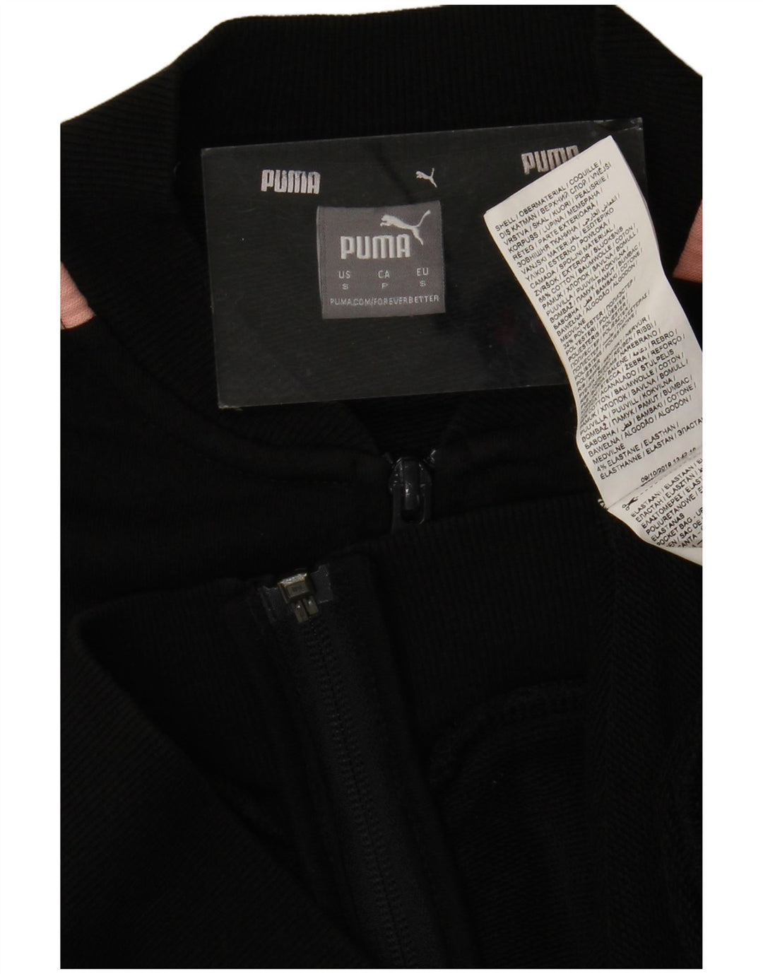 Giacca da tuta grafica da donna Puma UK 10 Small Black Colourblock