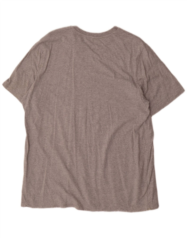 T-shirt grafica da uomo Adidas Top XL in cotone grigio