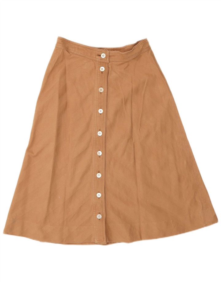 Gonna a trapezio vintage da donna W26 piccola marrone