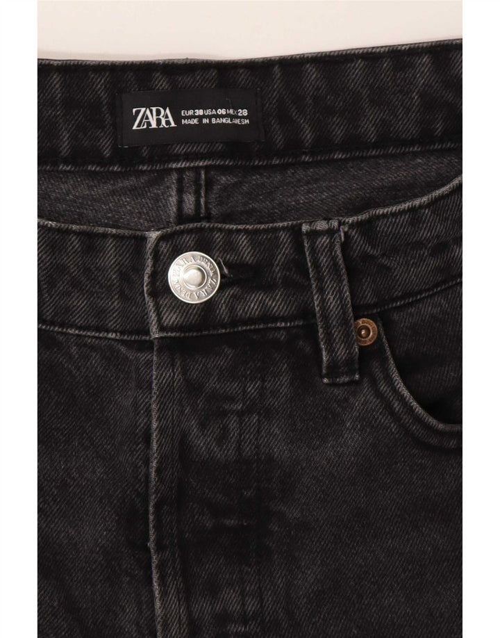 Jeans dritti da donna Zara EU 38 Small W28 L25 Cotone grigio