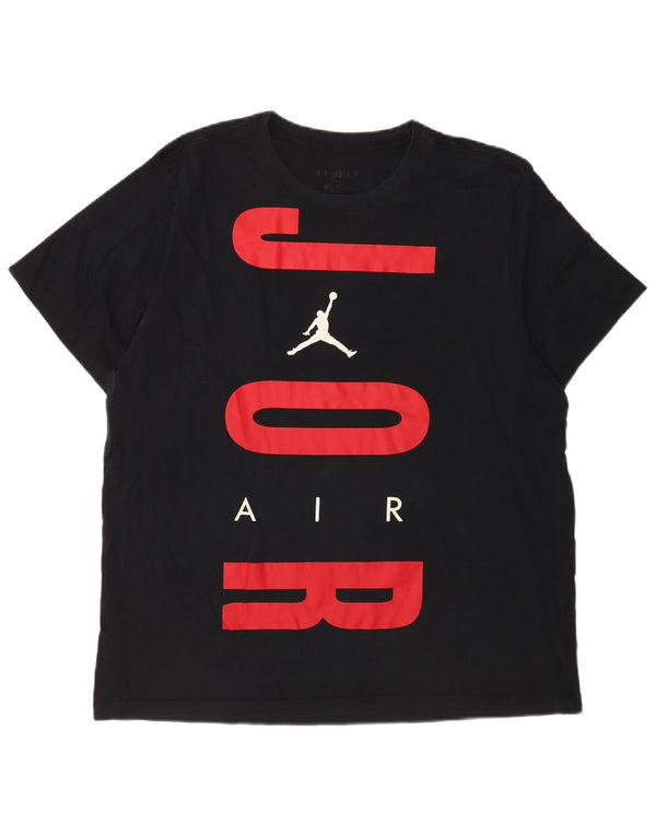 T-shirt grafica da uomo Jordan Top XL in cotone nero