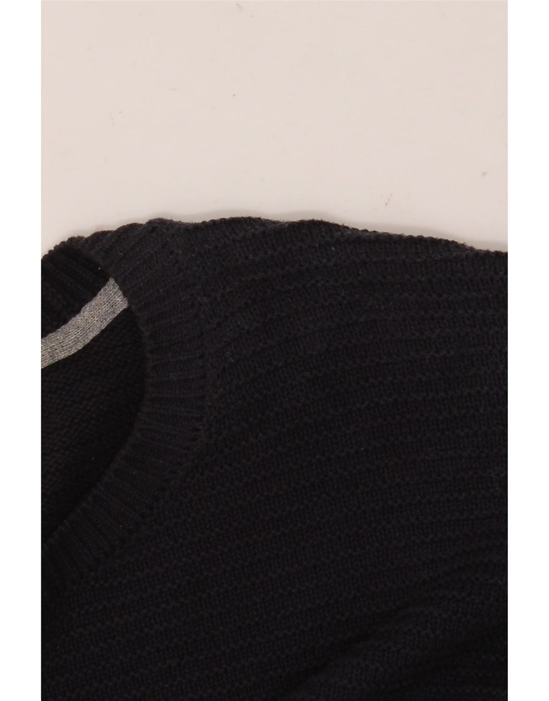 Maglione maglione girocollo da uomo Marks & Spencer vestibilità regolare grande blu navy
