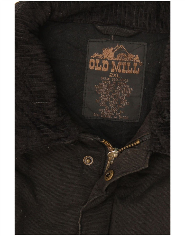 Giacca a vento da uomo Old Mill UK 44 2XL Cotone nero
