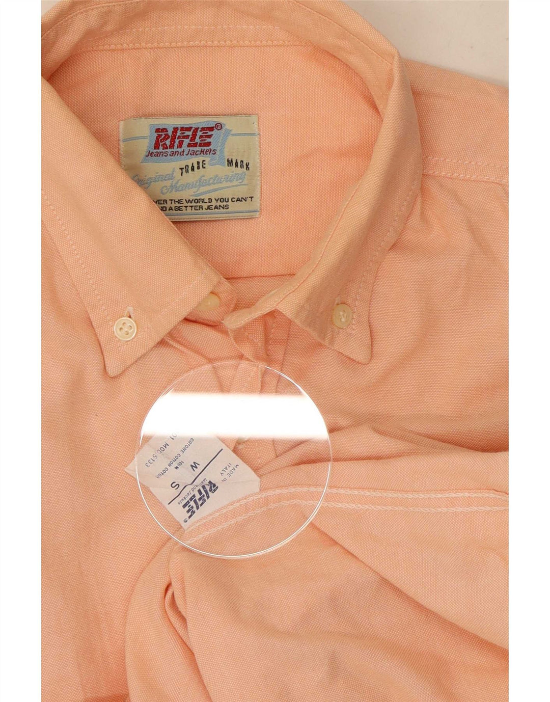Camicia da uomo Rifle Small in cotone arancione