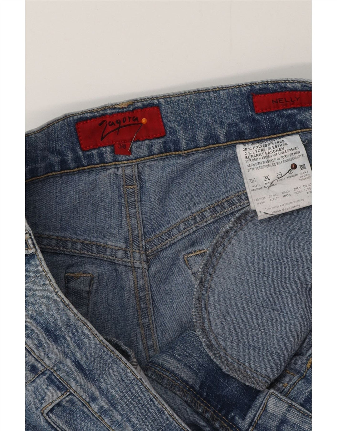 Jeans corti dritti Nelly da donna ZAGORA EU 38 medio W32 L24 blu