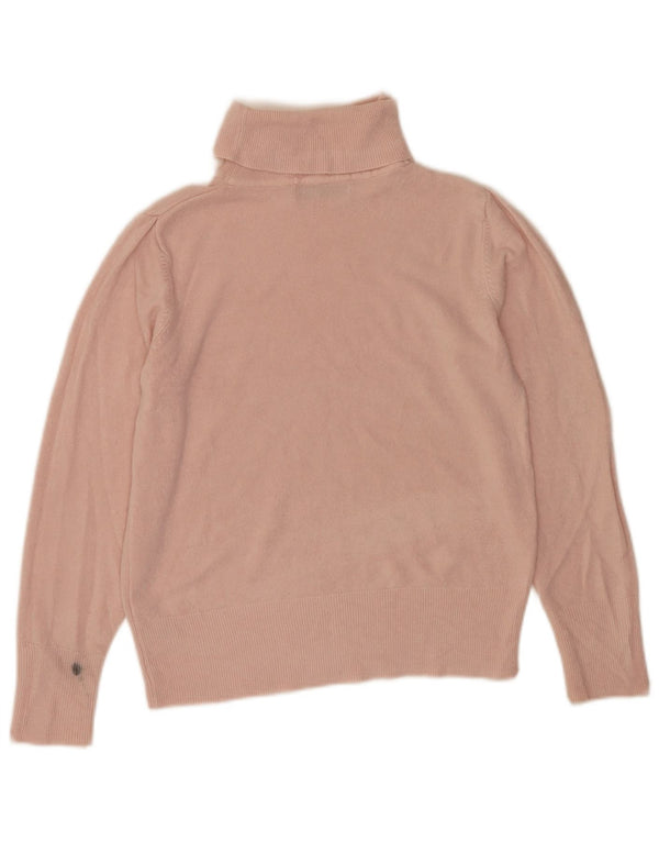 Maglione maglione a collo alto da donna Marks & Spencer UK 12 Acrilico rosa medio