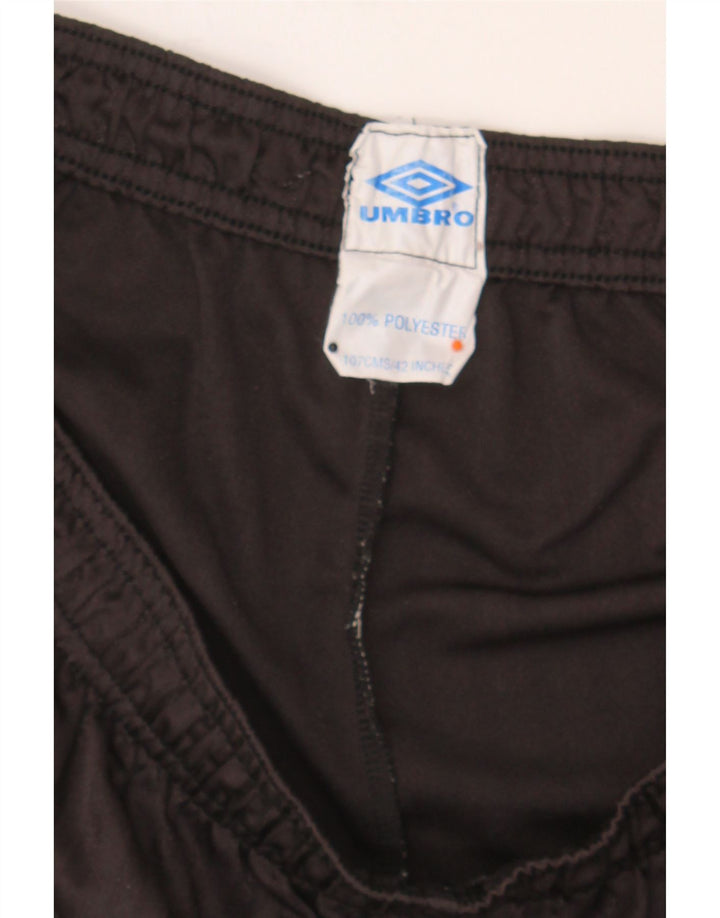 UMBRO Mens Sport Shorts Small Black Striped Polyester Vintage Umbro and Second-Hand Umbro from Messina Hembry 
