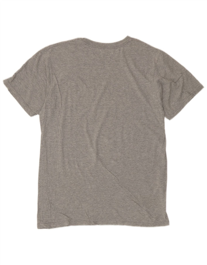 T-shirt grafica da uomo ADIDAS Top in cotone grigio medio
