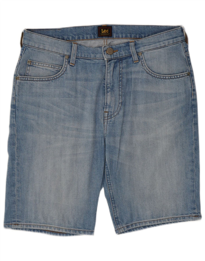 Pantaloncini di jeans Lee Rider da uomo W31 in cotone blu medio