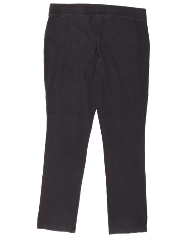 Nike Womens Tracksuit Trousers UK 18 XL Navy Blue Cotton