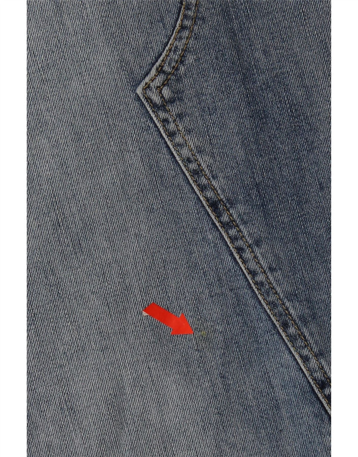 Gonna in denim da donna Gas piccola W28 in cotone blu