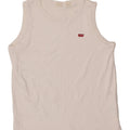 LEVI'S Womens Vest Top UK 14 Medium White Cotton Vintage Levi's and Second-Hand Levi's from Messina Hembry 