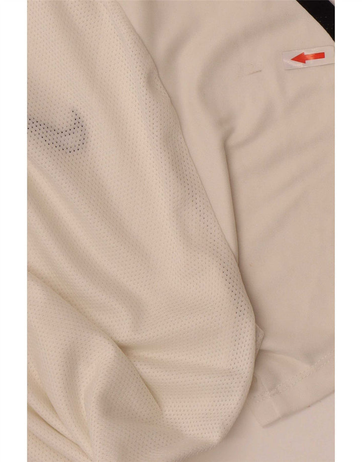 T-shirt Nike Dri Fit da uomo, grande, in poliestere color block bianco