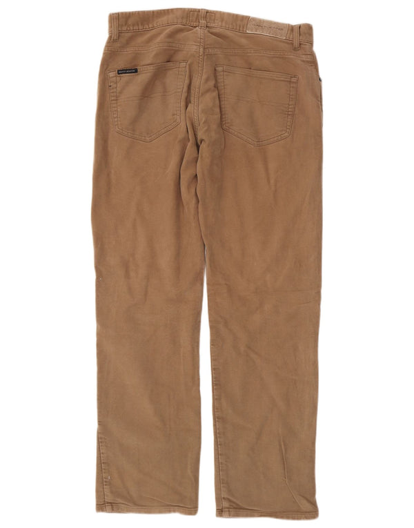 Pantaloni casual dritti da uomo Gant W34 L32 in cotone beige