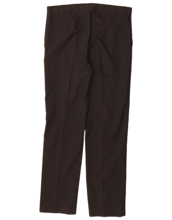 Pantaloni da abito dritti Marks & Spencer da ragazzo 15-16 anni W32 L29 Neri