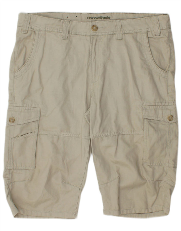 Pantaloncini cargo Mike da uomo Charles Vogele W34 grande cotone grigio