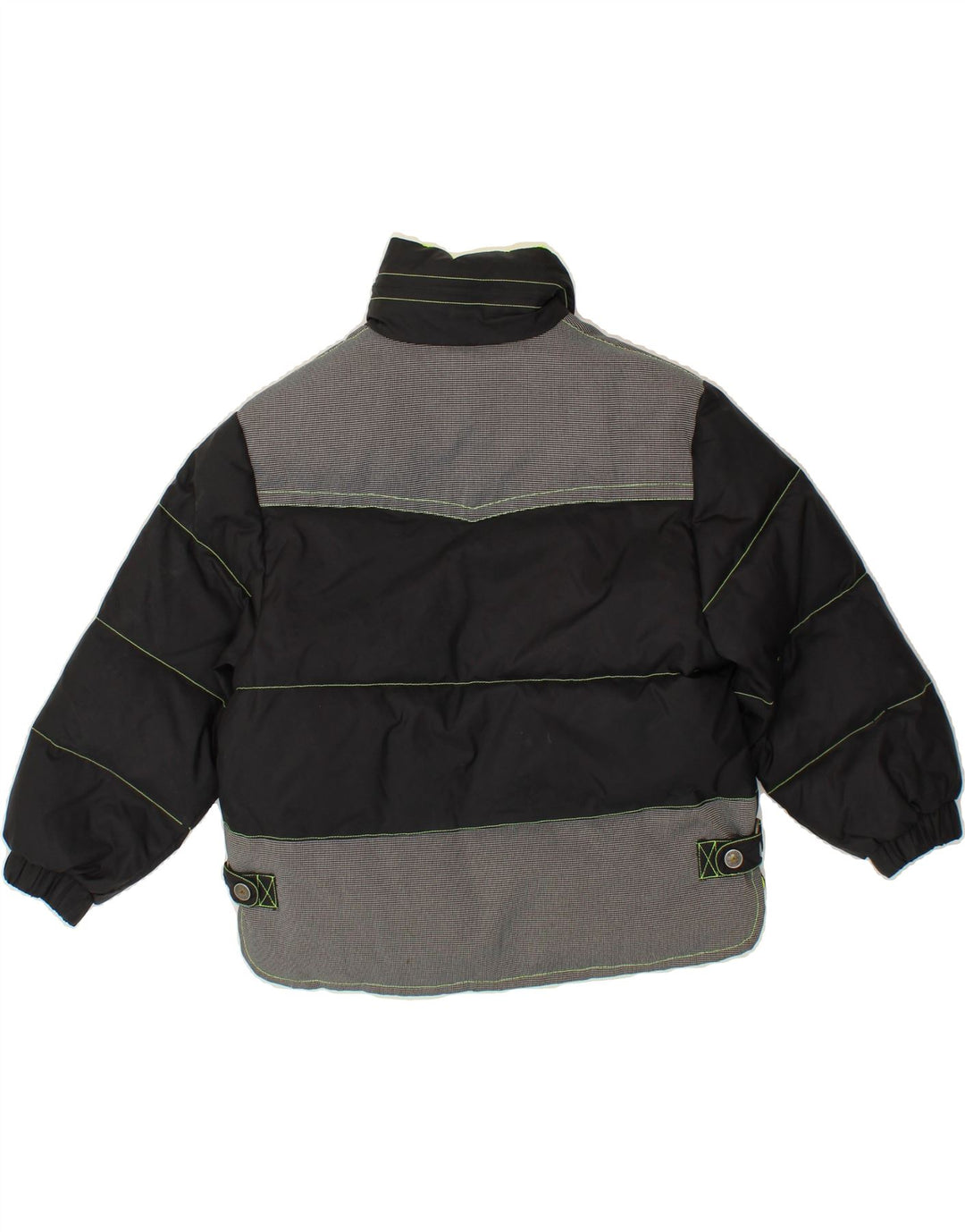 DIADORA Boys Padded Jacket 7-8 Years Small Black Colourblock Polyester Vintage Diadora and Second-Hand Diadora from Messina Hembry 