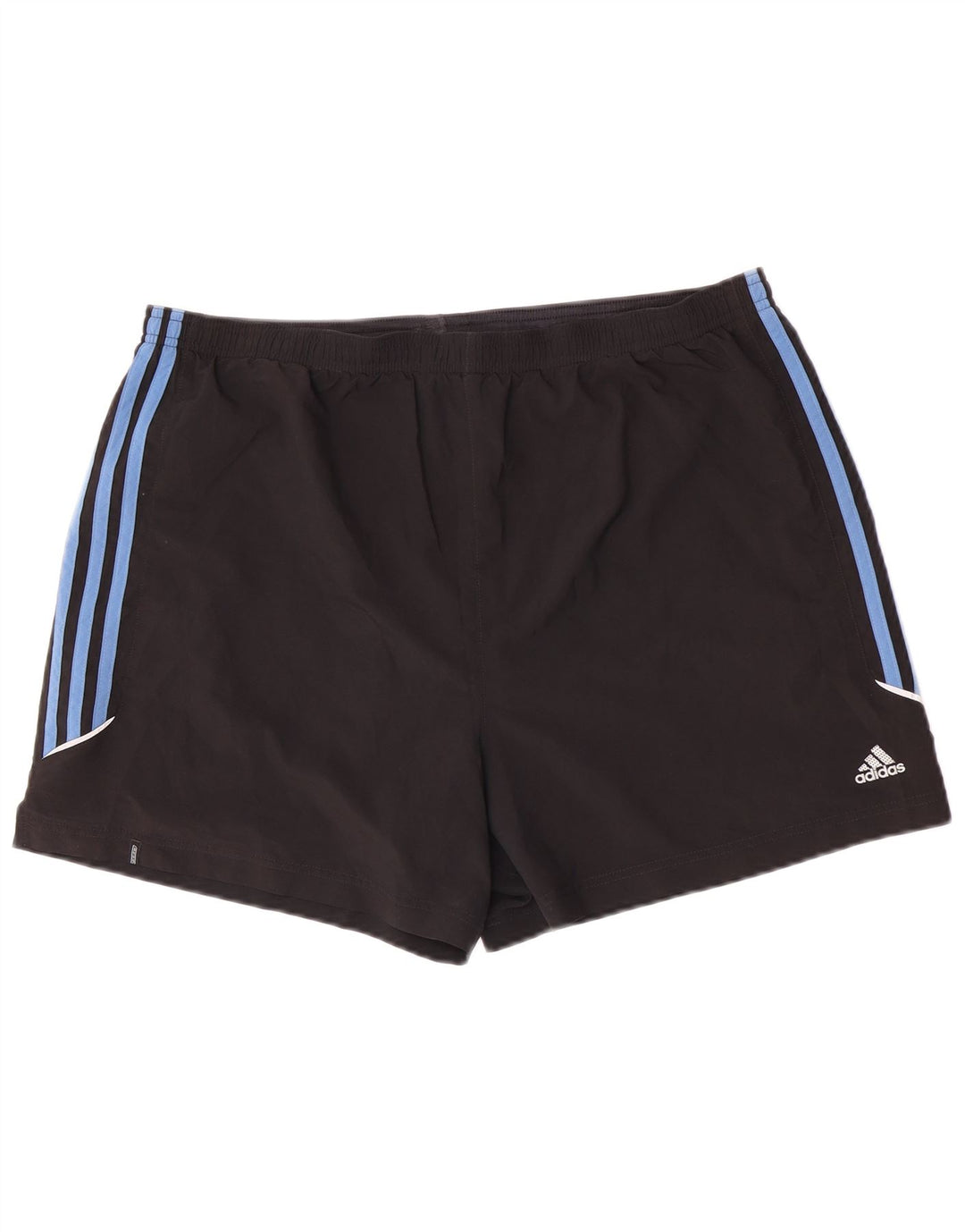 Pantaloncini sportivi Adidas da uomo grandi in poliestere color block nero