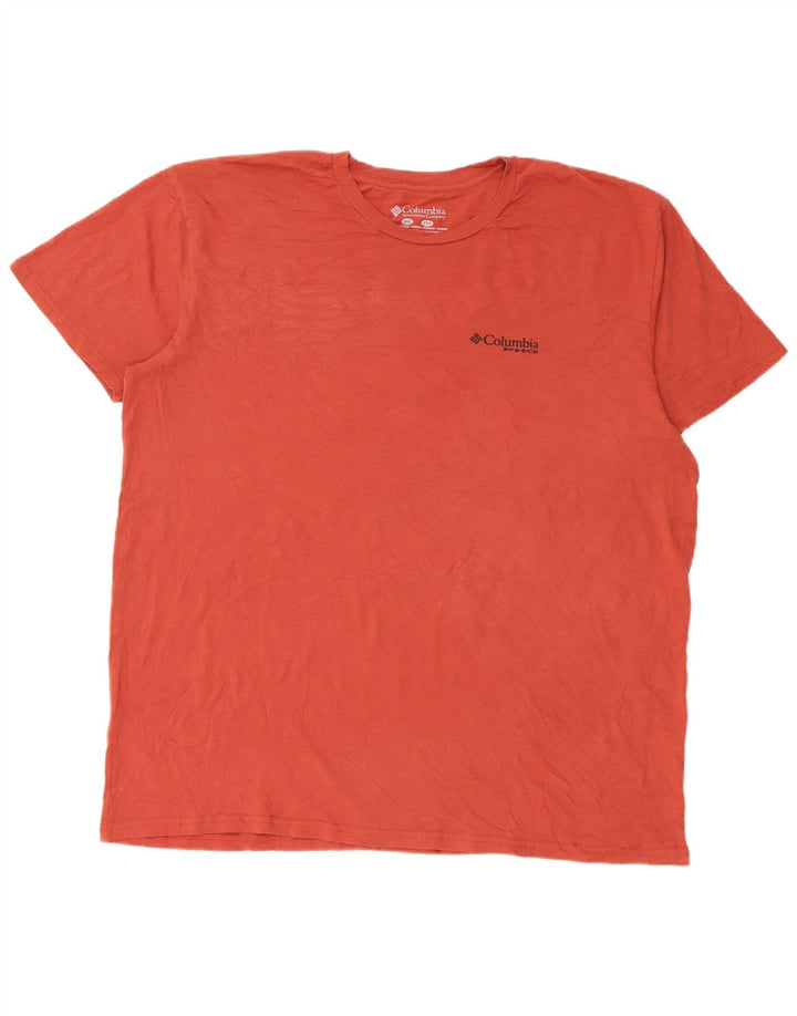 T-shirt grafica da uomo Columbia Top 2XL cotone rosso