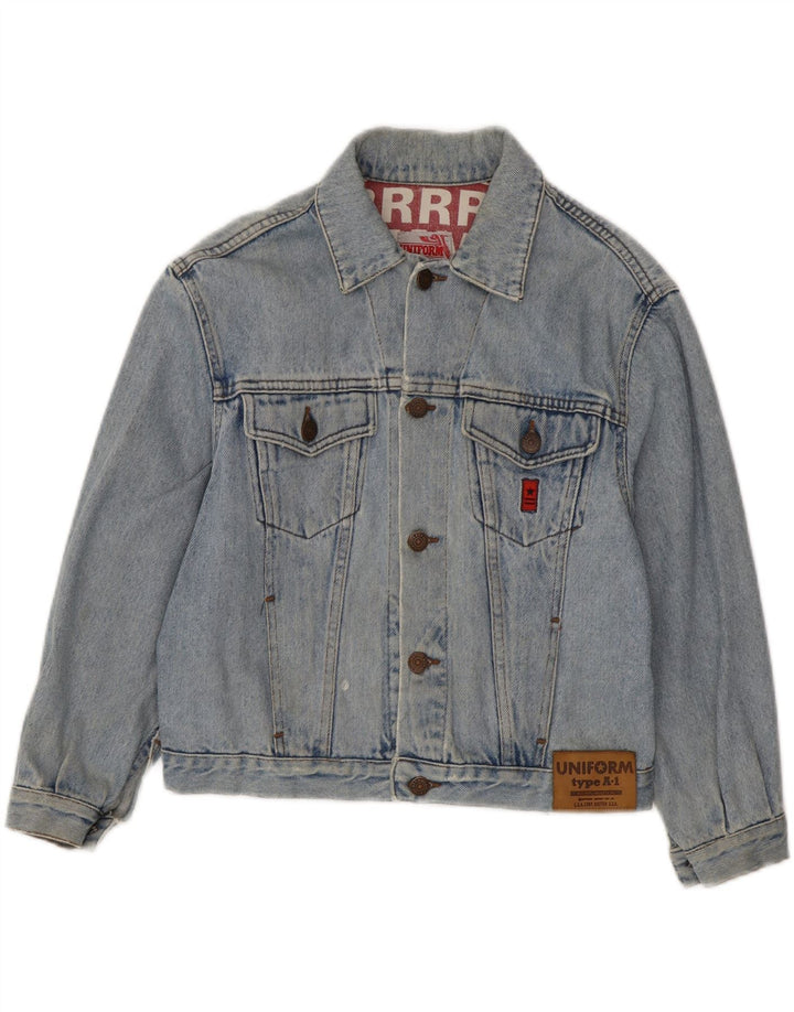 Giacca Jeans Uniforme Ragazzi 7-8 Anni Cotone Blu