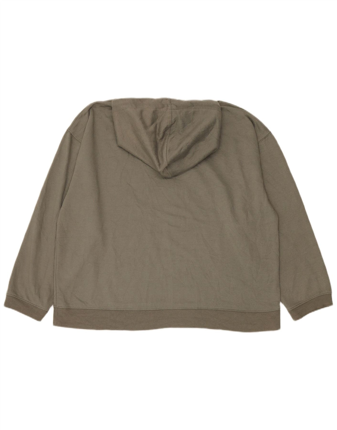 Maglione oversize con cappuccio da donna Topshop UK 16 grande poliestere kaki