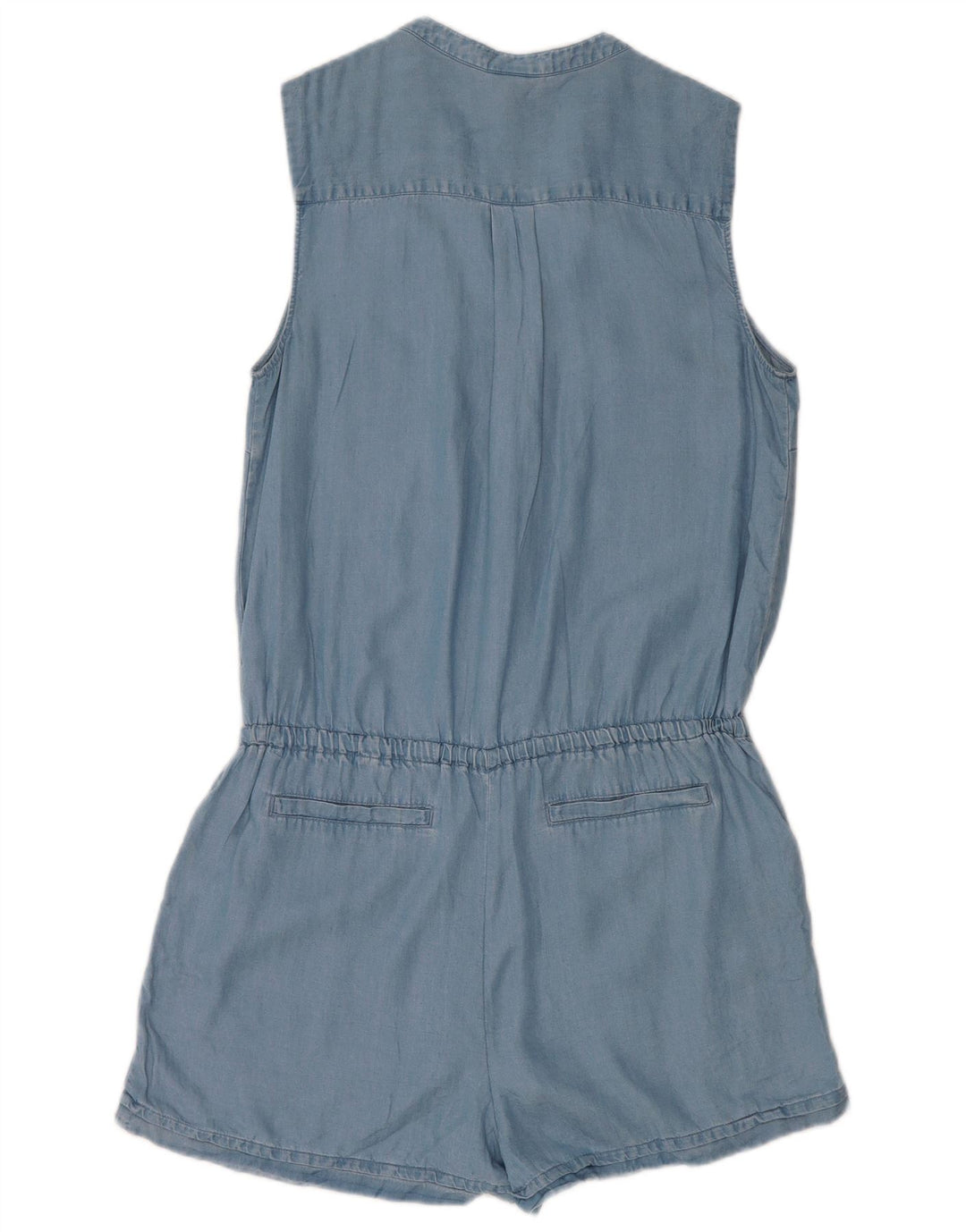 Mossimo Tutina senza maniche da donna UK 12 Lyocell blu medio